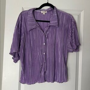 Purple Short Sleeve Top